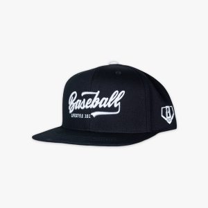Established Snapback Hat - Black/White