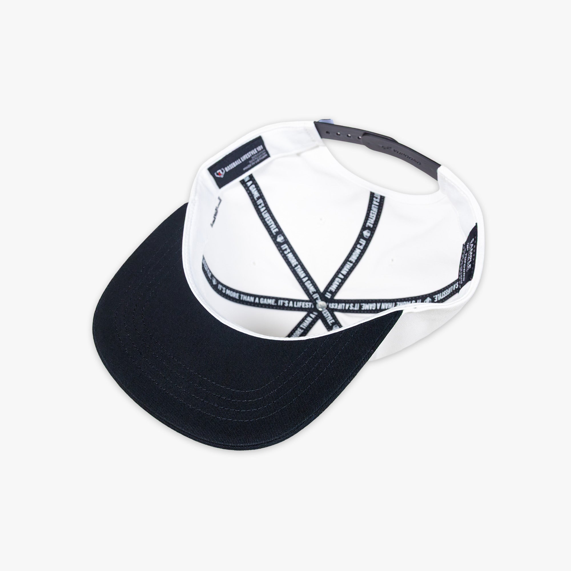Established Snapback Hat - White/Black - Image 2