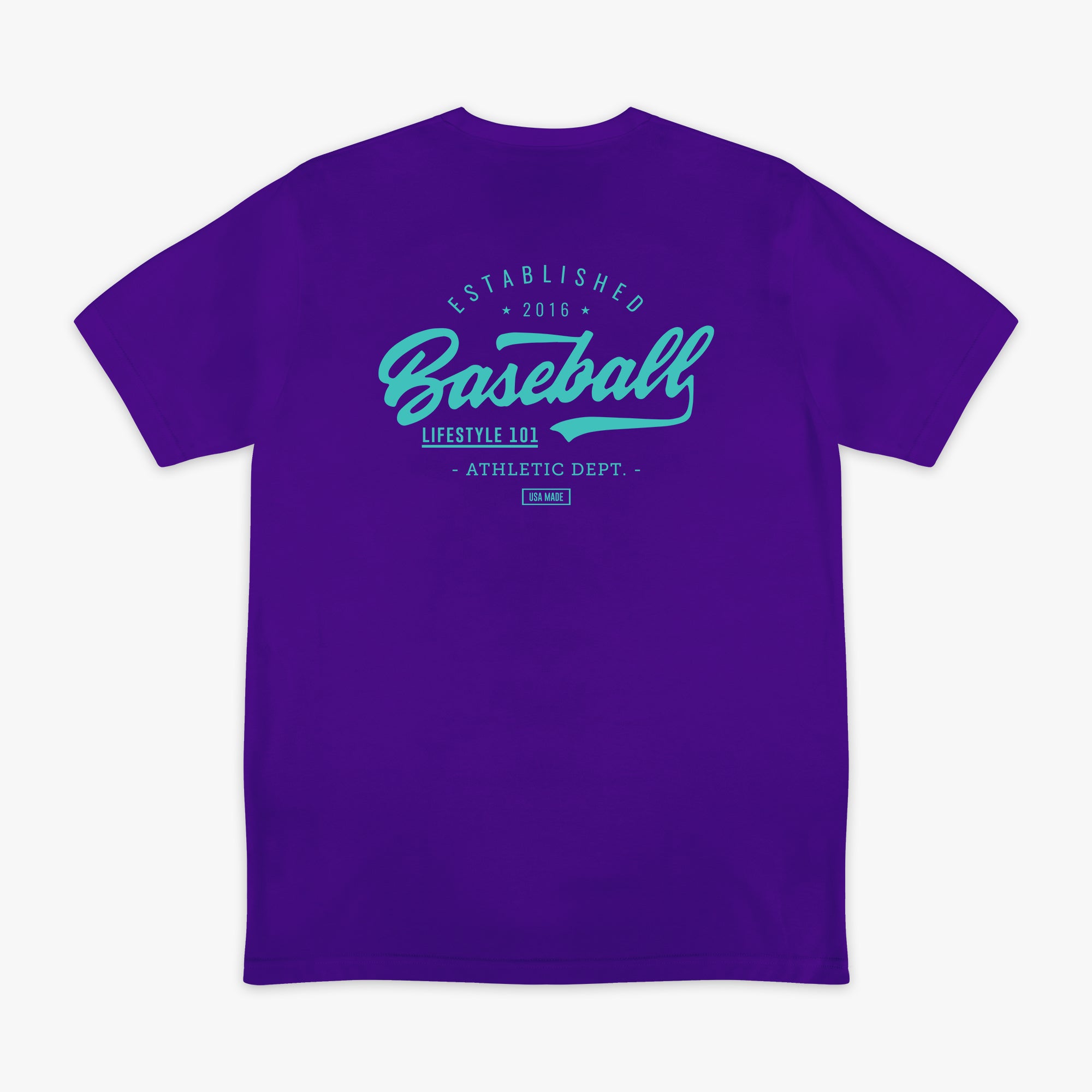 Established Tee - Purple/Teal