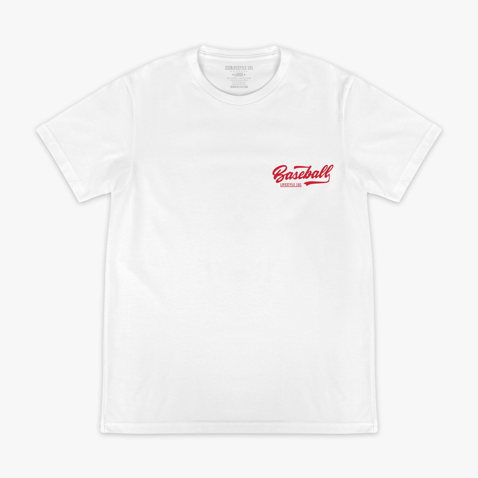 Established Tee - BL White/BL Red - Image 2