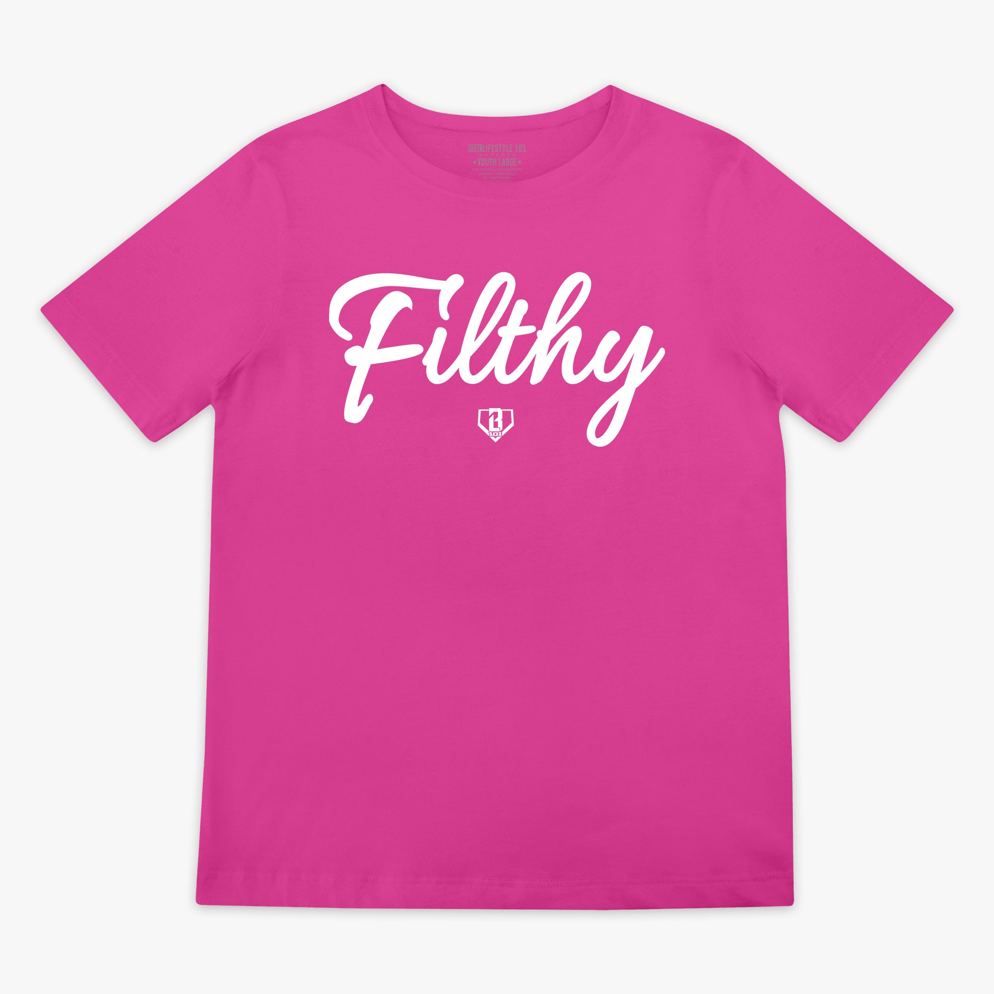 Filthy Youth Tee - Pink/White