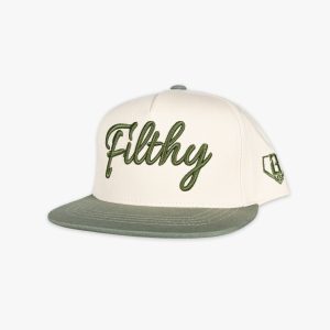 Filthy Off Field Youth Snapback - Bone/Green