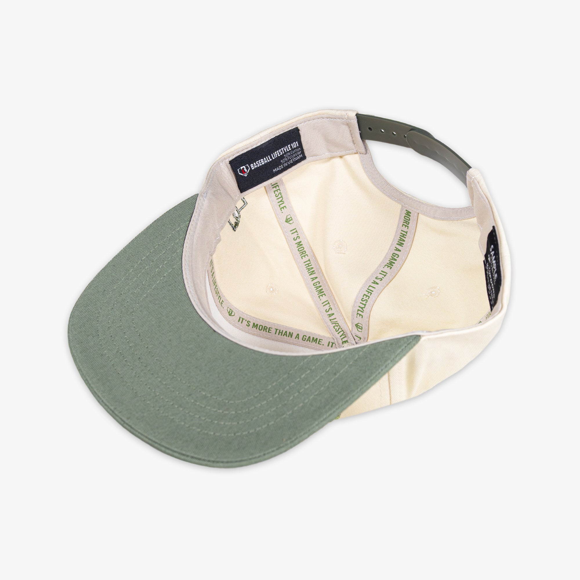 Filthy Off Field Snapback - Bone/Green - Image 2