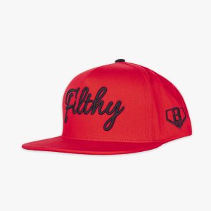Filthy Off Field Snapback Hat - Red/Black