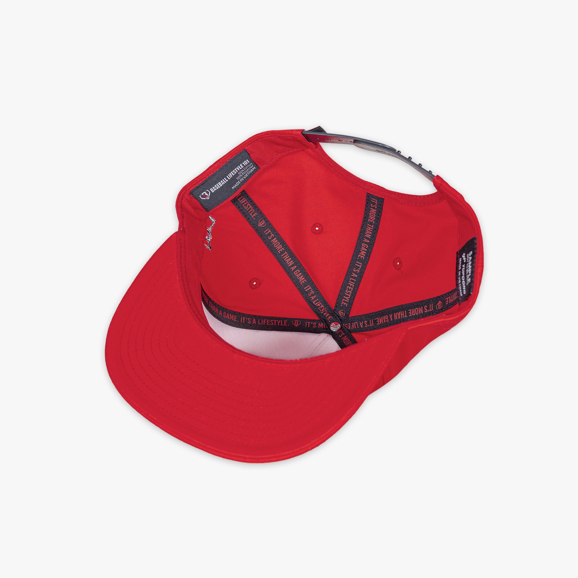 Filthy Off Field Snapback Hat - Red/Black - Image 2