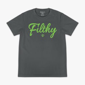 Filthy Tee - Charcoal/Green