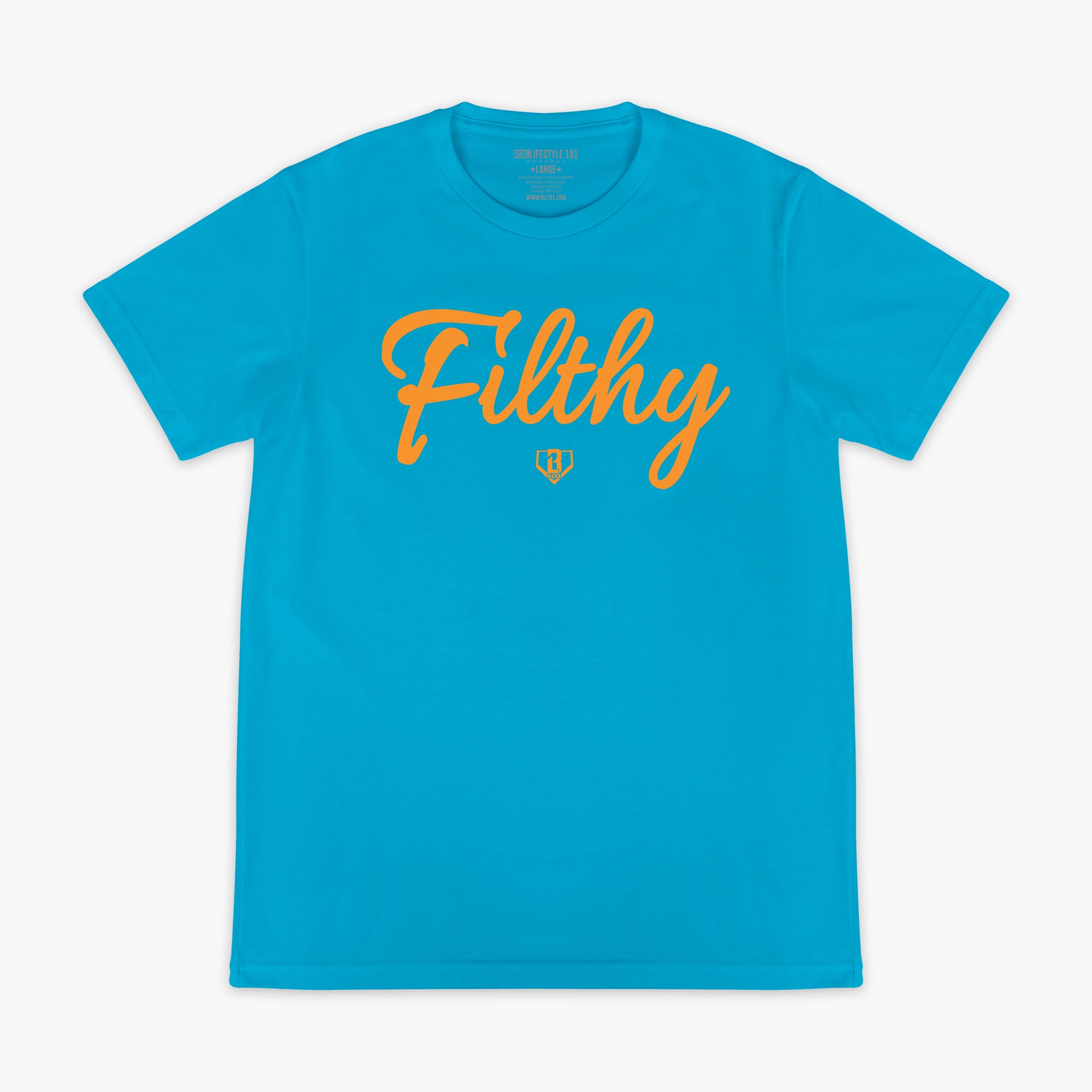 Filthy Tee - Blue/Orange