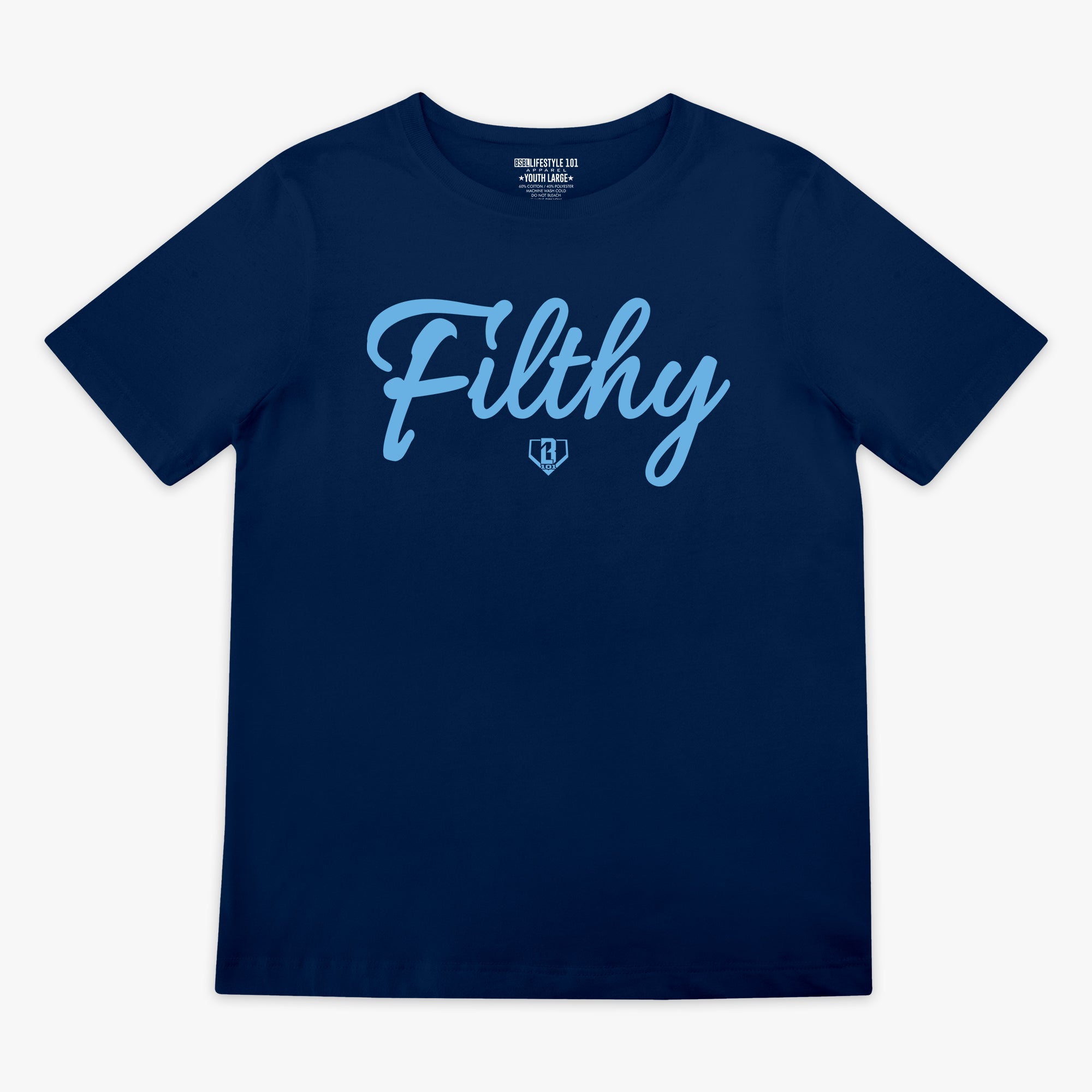 Filthy Youth Tee - Navy/BL Blue