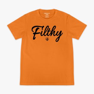 Filthy Tee - Orange/Black