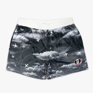 Flight Map Shorts - Red Eye