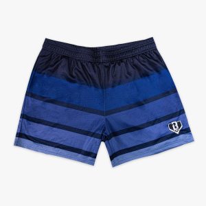Gradient Stripe Youth Shorts - Blue