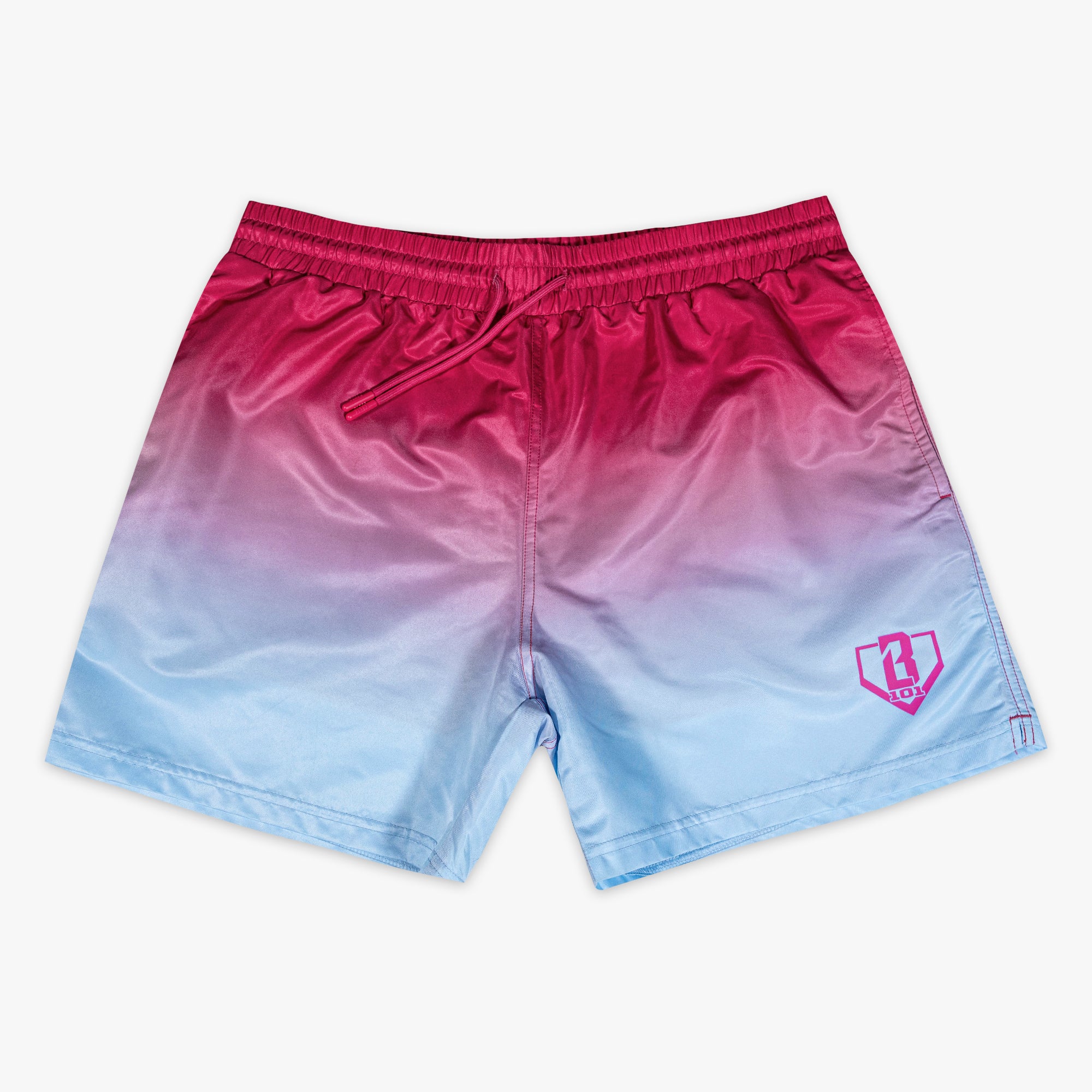 Gradient Youth Swim Trunks - Pink/Blue - Image 4
