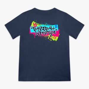 Graffiti Crown Youth Tee - Navy