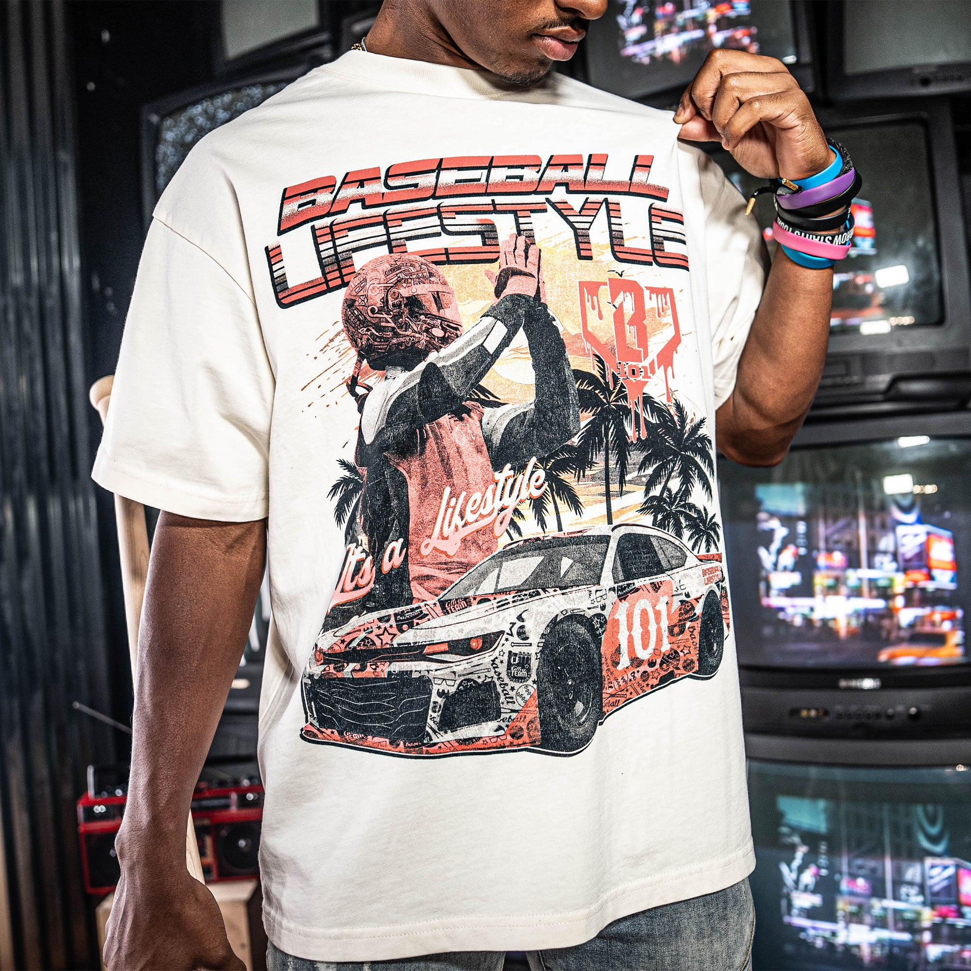 Grand Slam Grand Prix Vintage Relaxed Tee - Image 2