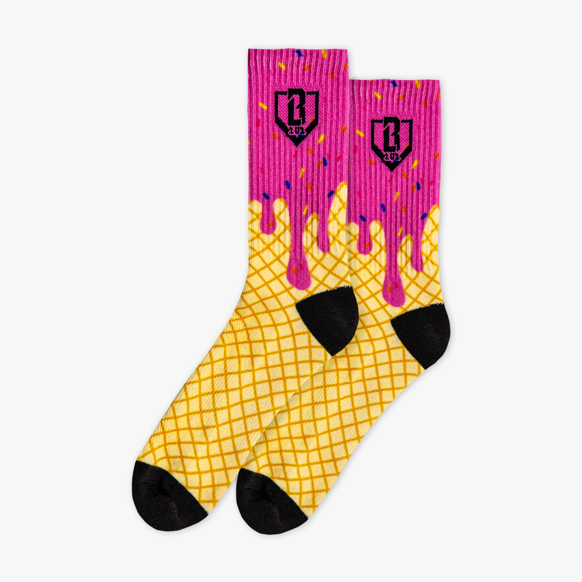 Ice Cream Performance Poly Socks 3-Pack - Cotton Candy - Image 3