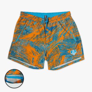 Realtree Pro Series Youth Shorts V2 with Liner - Aspect-Orange