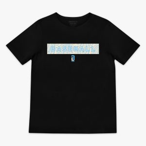 Paisley Youth Tee - Black/Bone/Light Blue