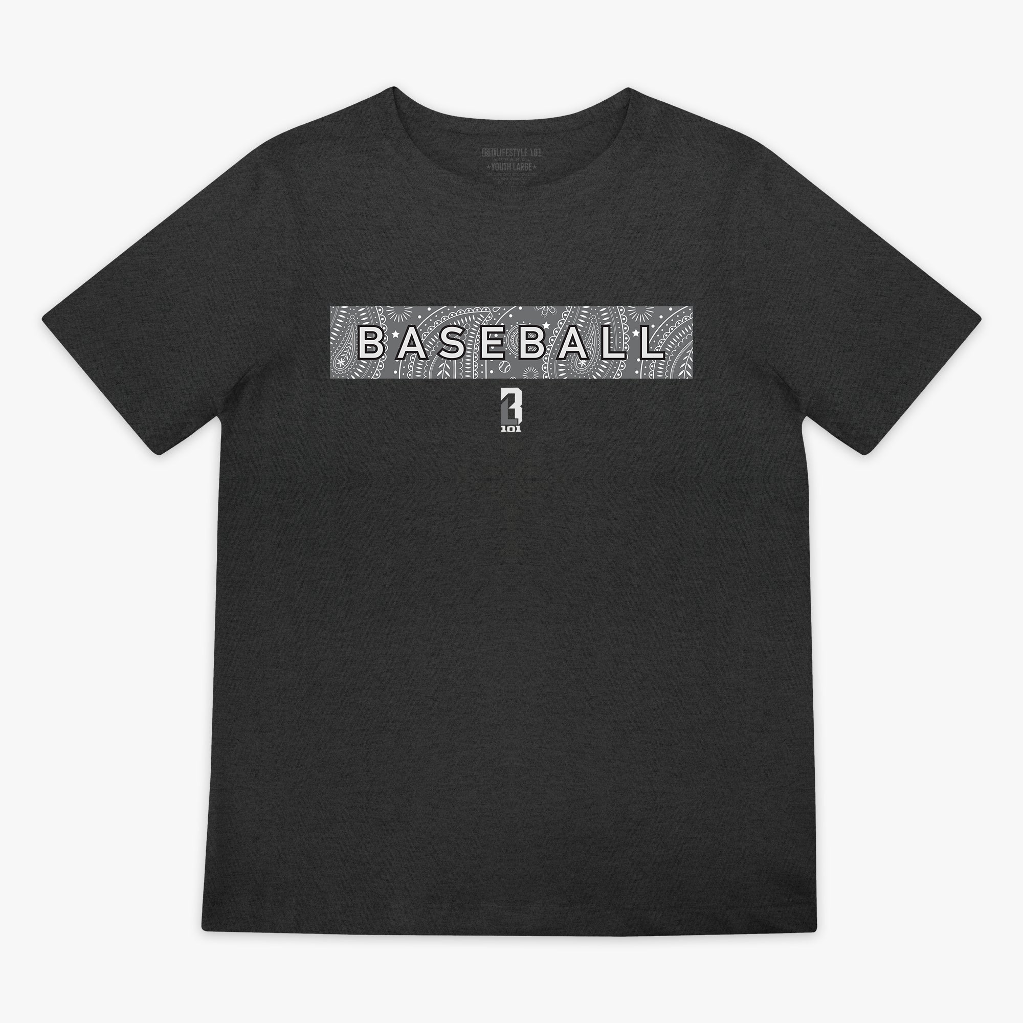 Paisley Youth Tee - Gray