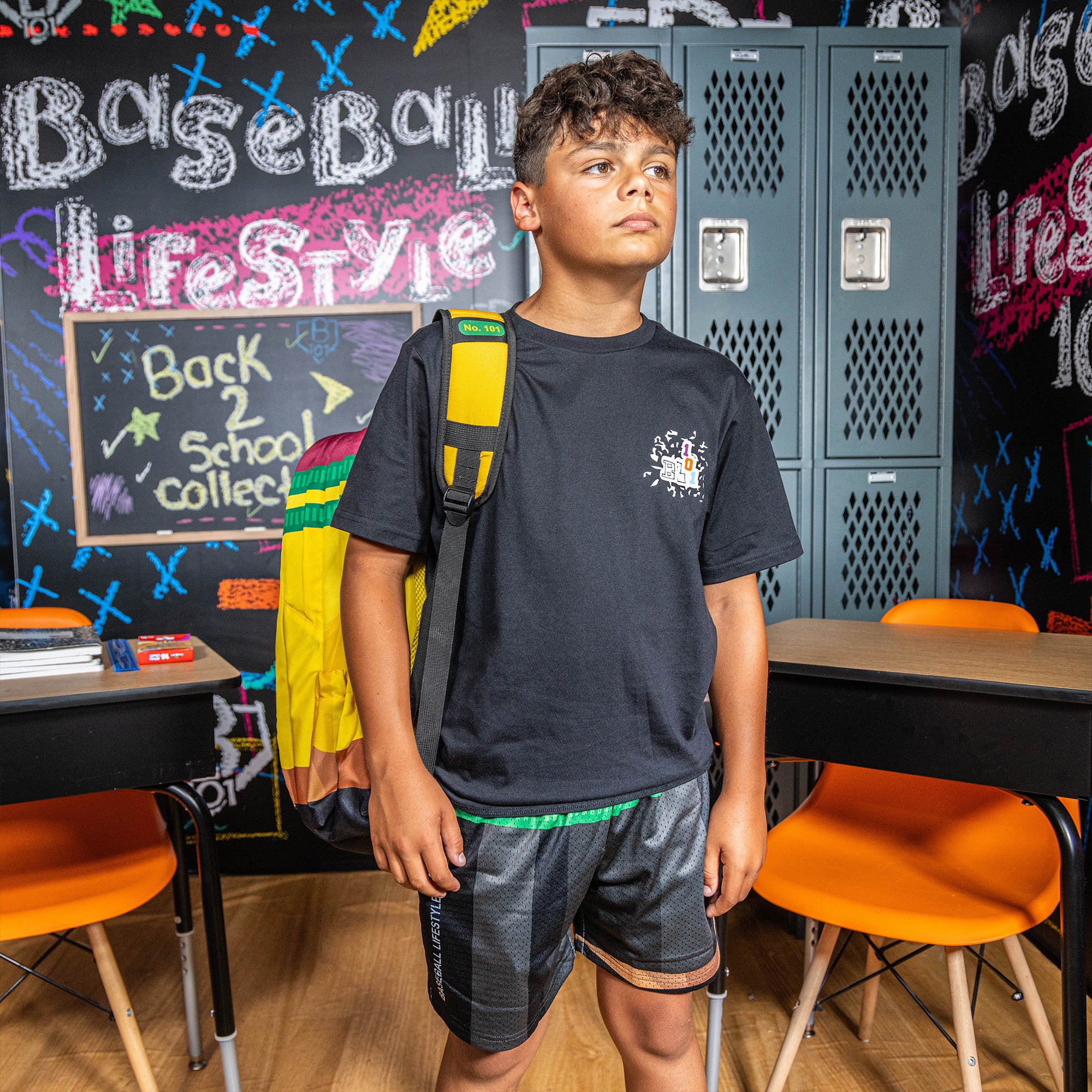 Pencil Youth Shorts - Black - Image 4