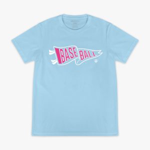 Pennant Tee - Cotton Candy Blue