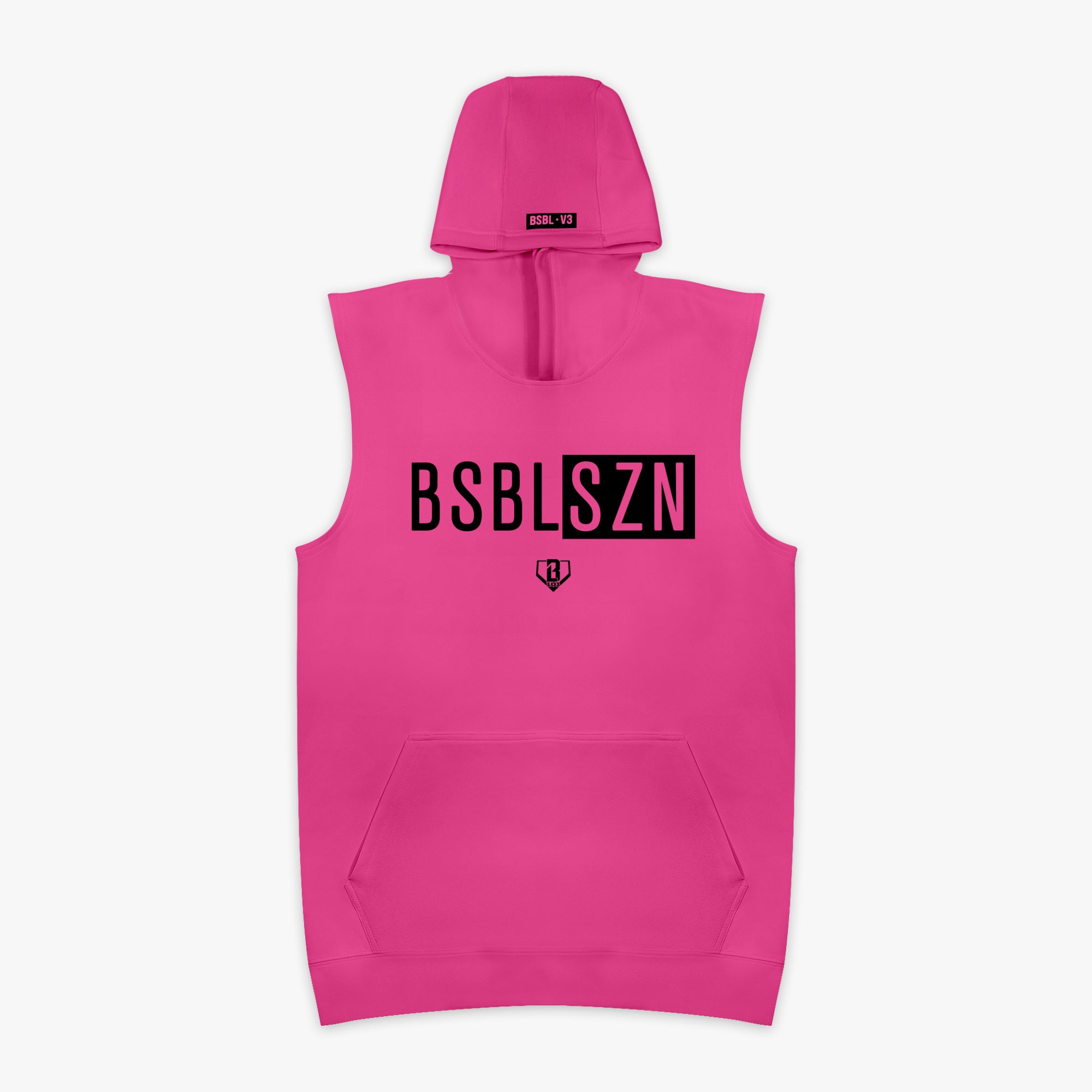 BSBL-SZN Sleeveless Youth Hoodie V3 - Pink