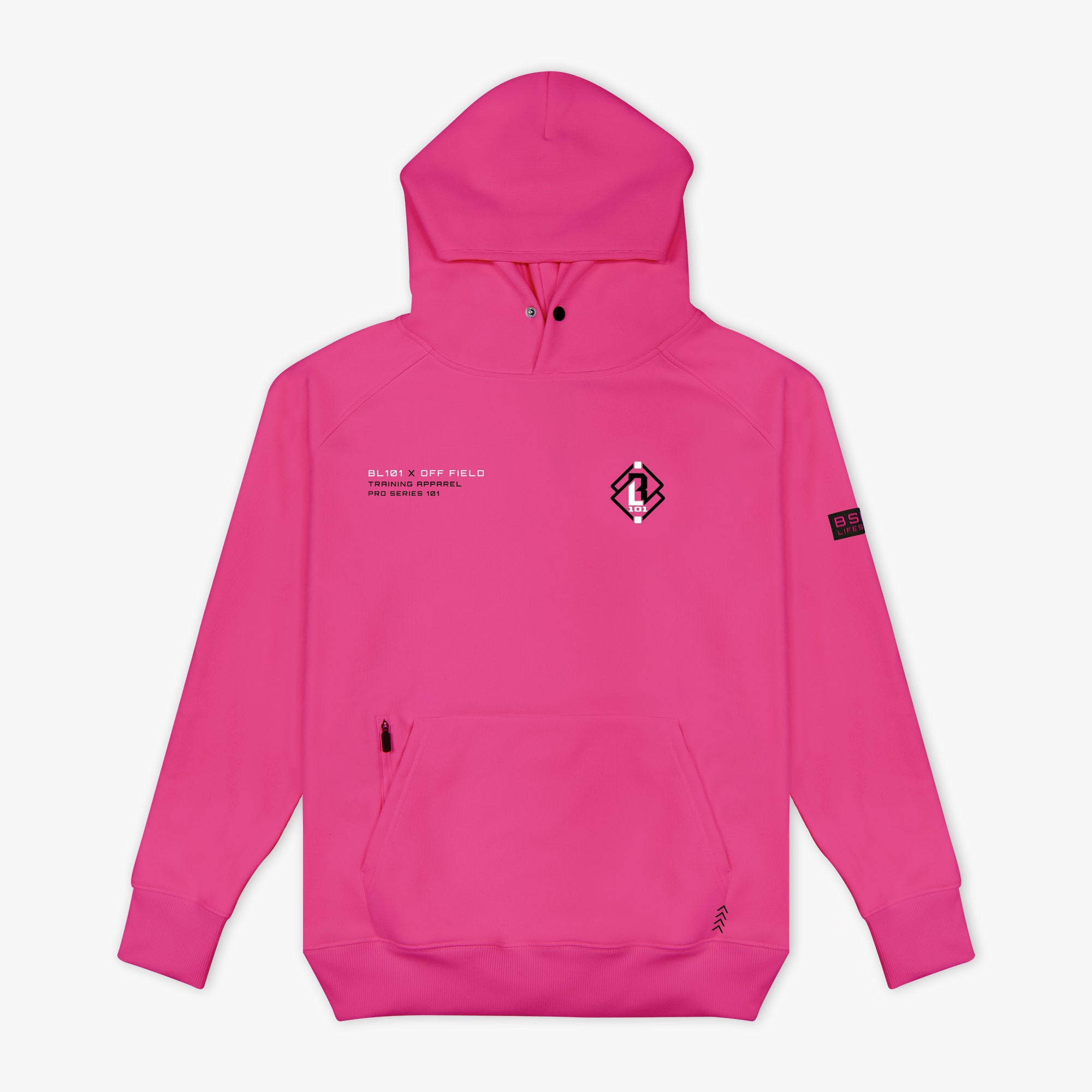 Off-Field Waffle Performance Youth Hoodie - Pink