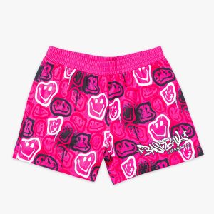 Smiley Slugger Youth Shorts - Pink