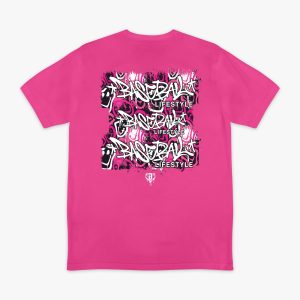 Smiley Slugger Tee - Pink