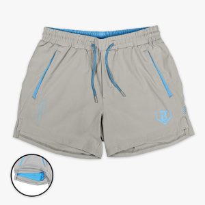 Pro Series Youth Shorts V2 with Liner - Gray/Light Blue