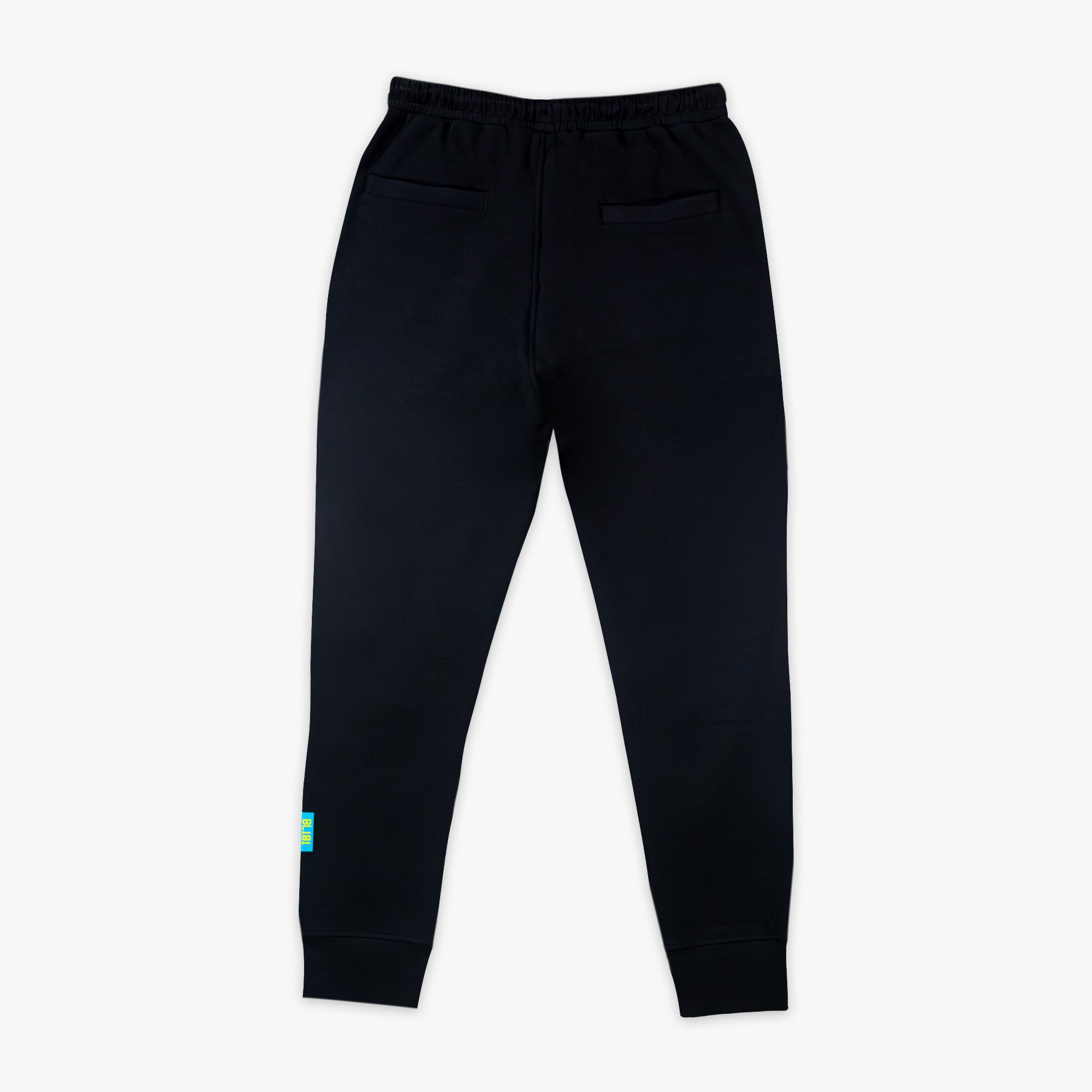 Diamond Relaxed Fit Joggers - Black/Highlighter - Image 2