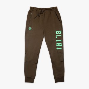 Diamond Relaxed Fit Joggers - Brown/Mint