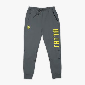 Diamond Relaxed Fit Joggers - Gray/Yellow