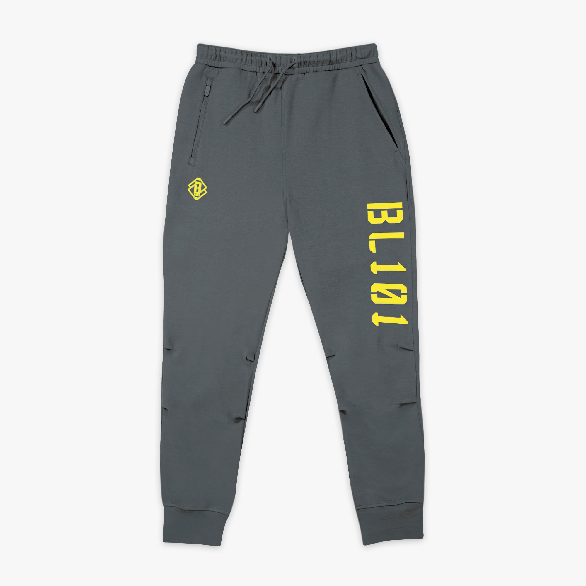 Diamond Relaxed Fit Joggers - Gray/Yellow