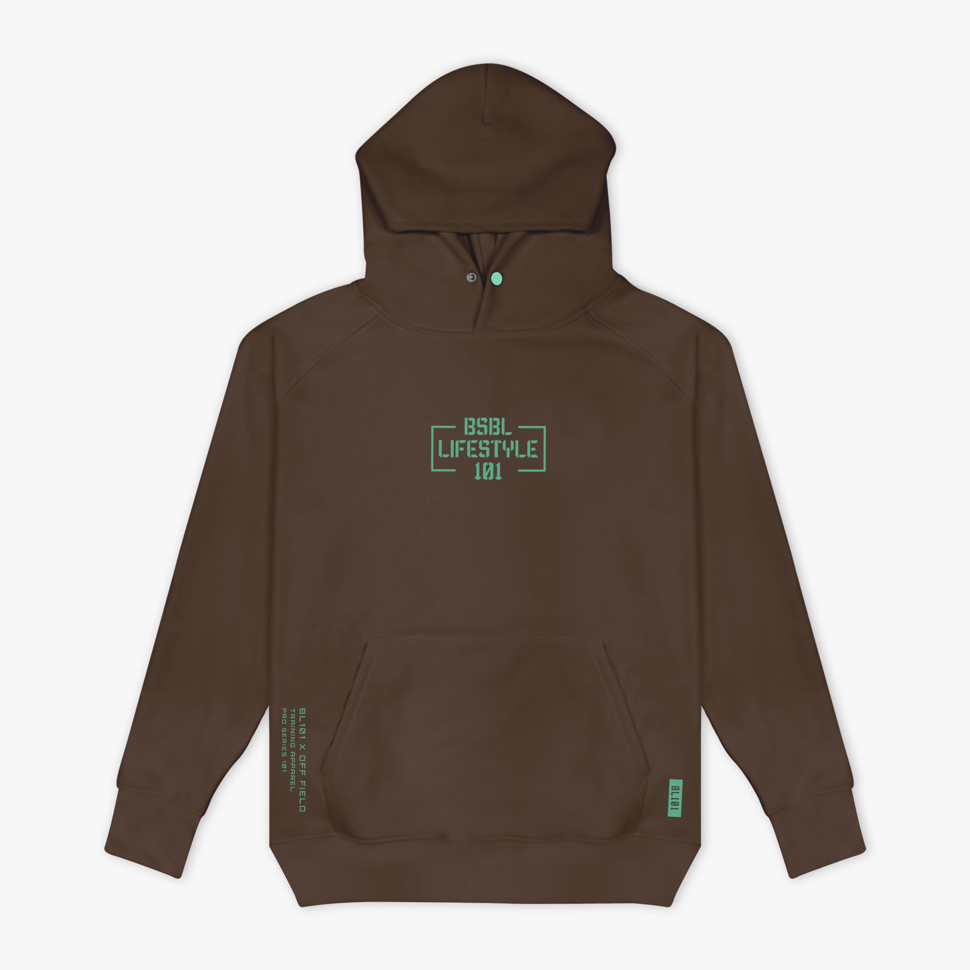 Off-Field Performance Hoodie - Brown/Mint