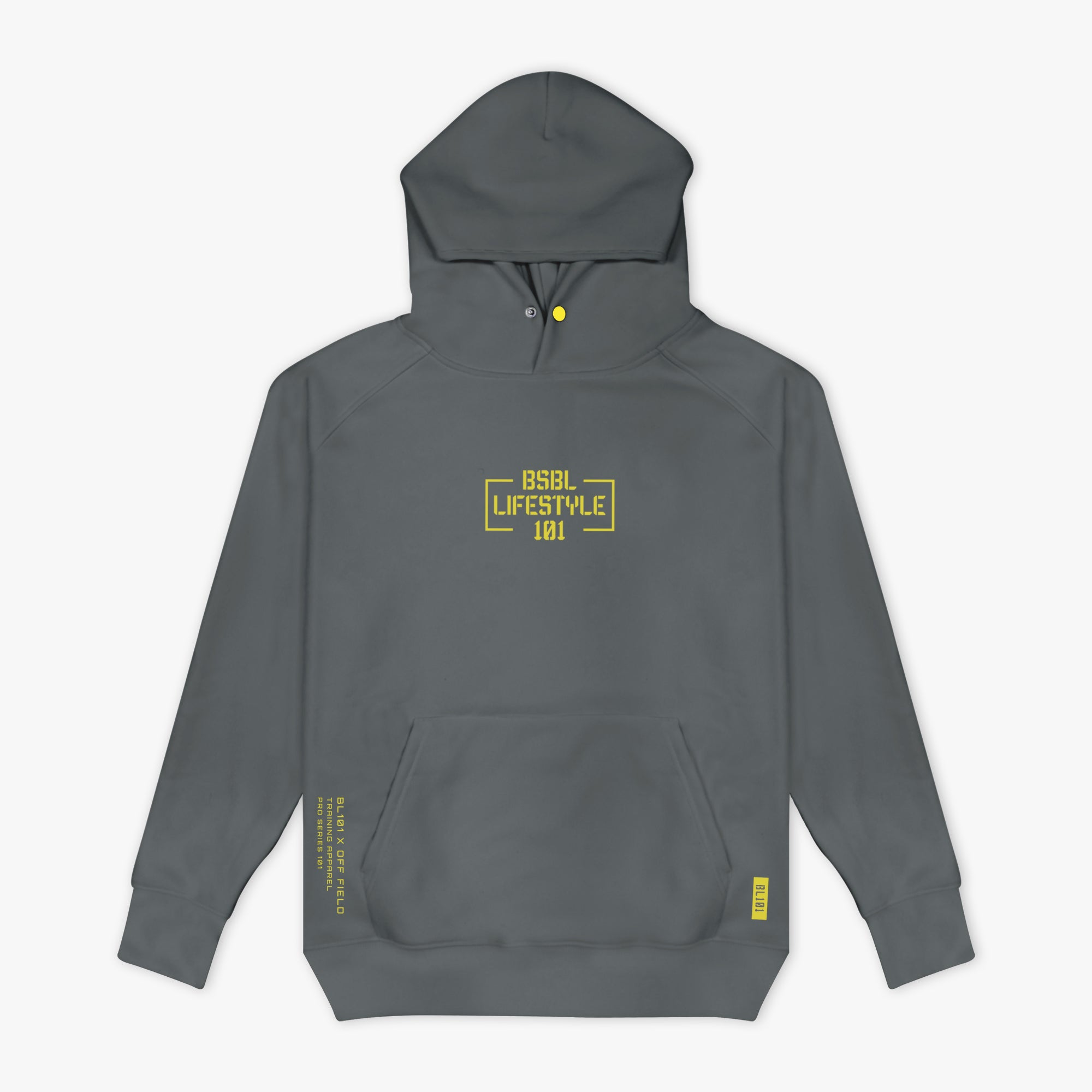 Off-Field Performance Youth Hoodie - Gray/Yellow
