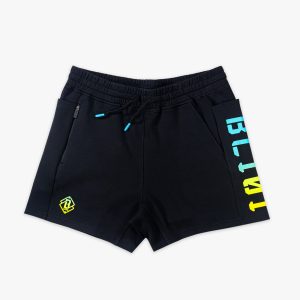 Diamond Relaxed Fit Sweatshorts - Black/Highlighter