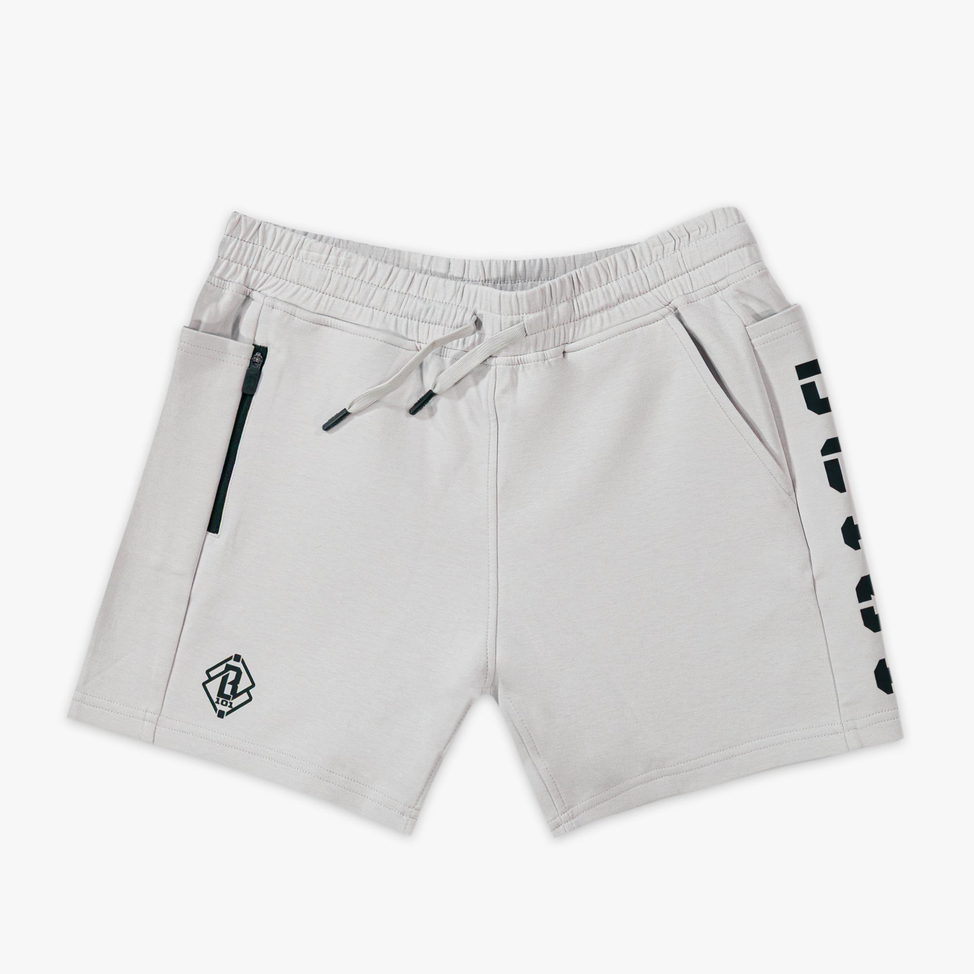 Diamond Relaxed Fit Youth Sweatshorts - Light Gray/Black