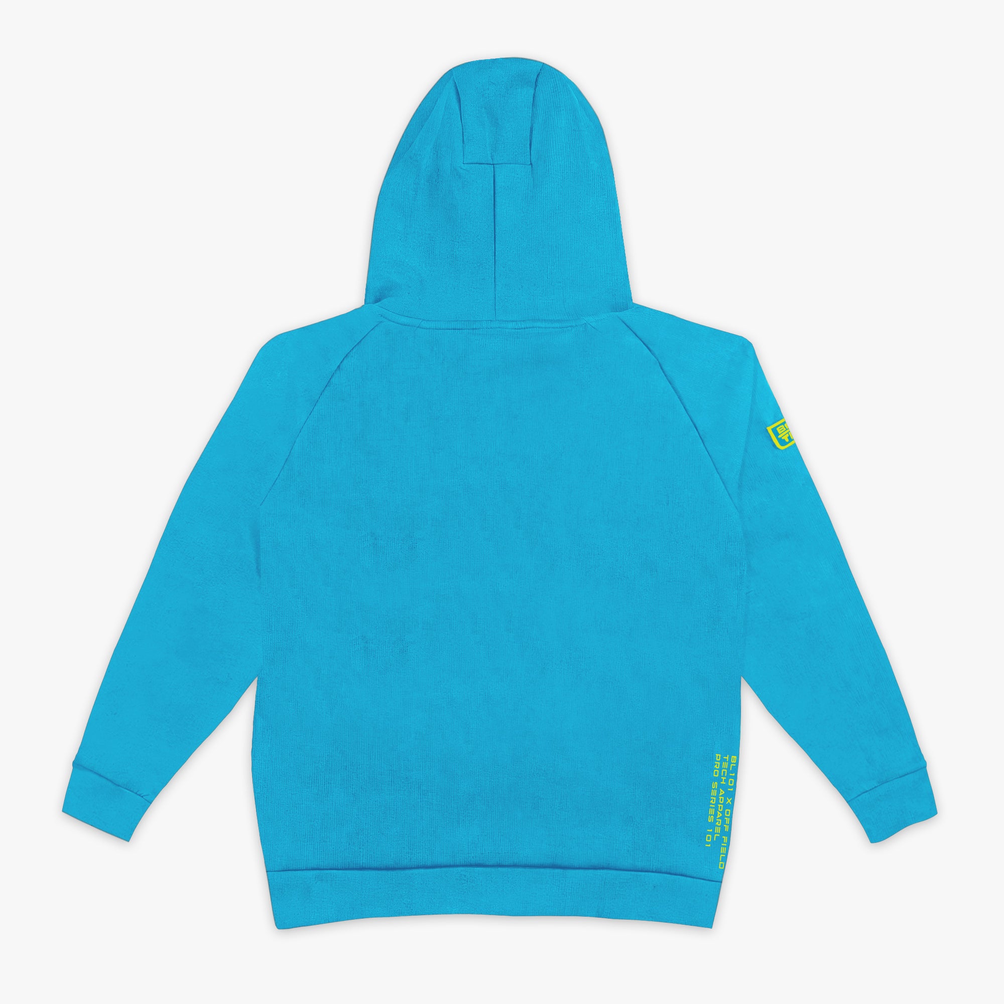 Diamond Tech Side Vented Youth Hoodie - Highlighter Blue - Image 2