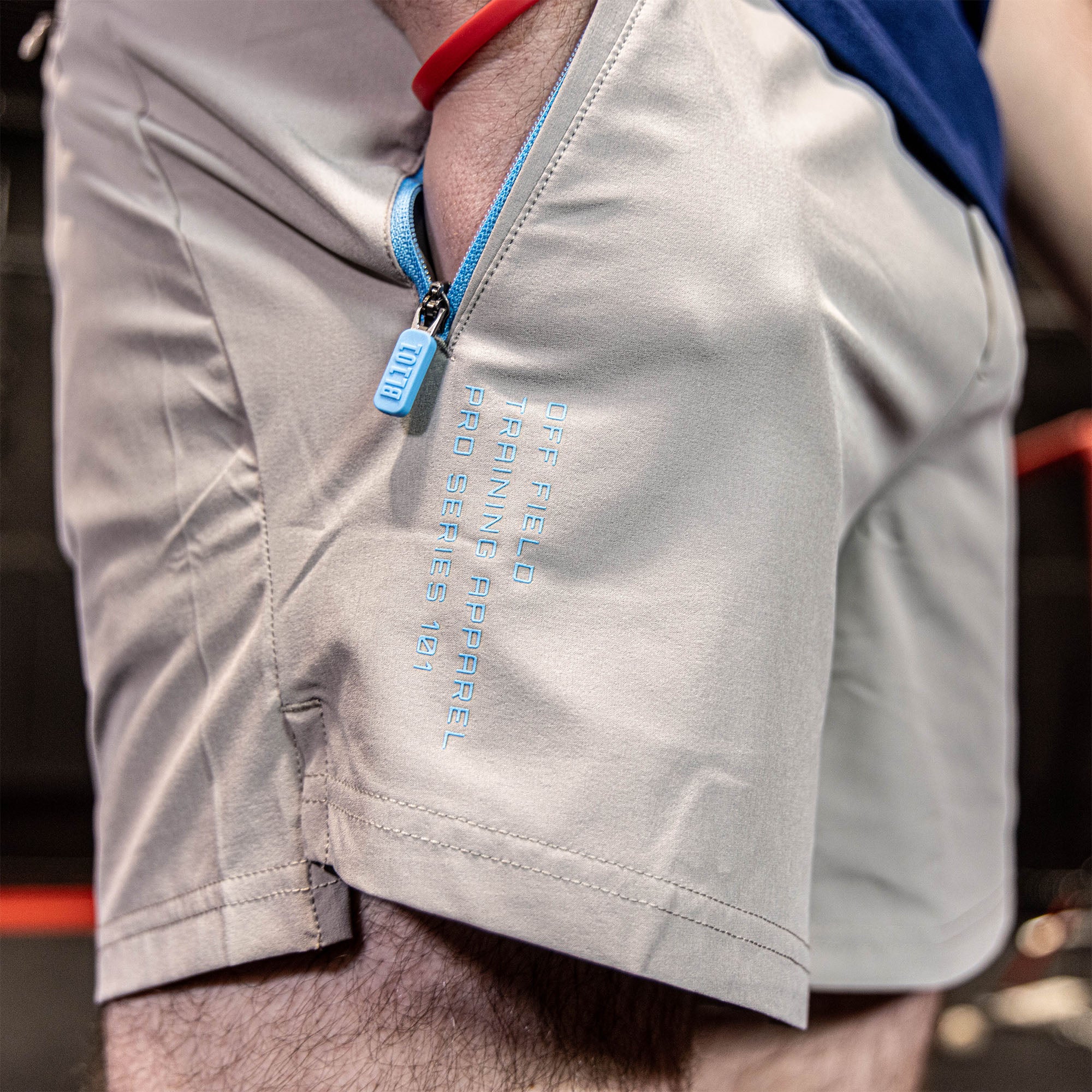 Pro Series Shorts V2 - Gray/Light Blue - Image 4