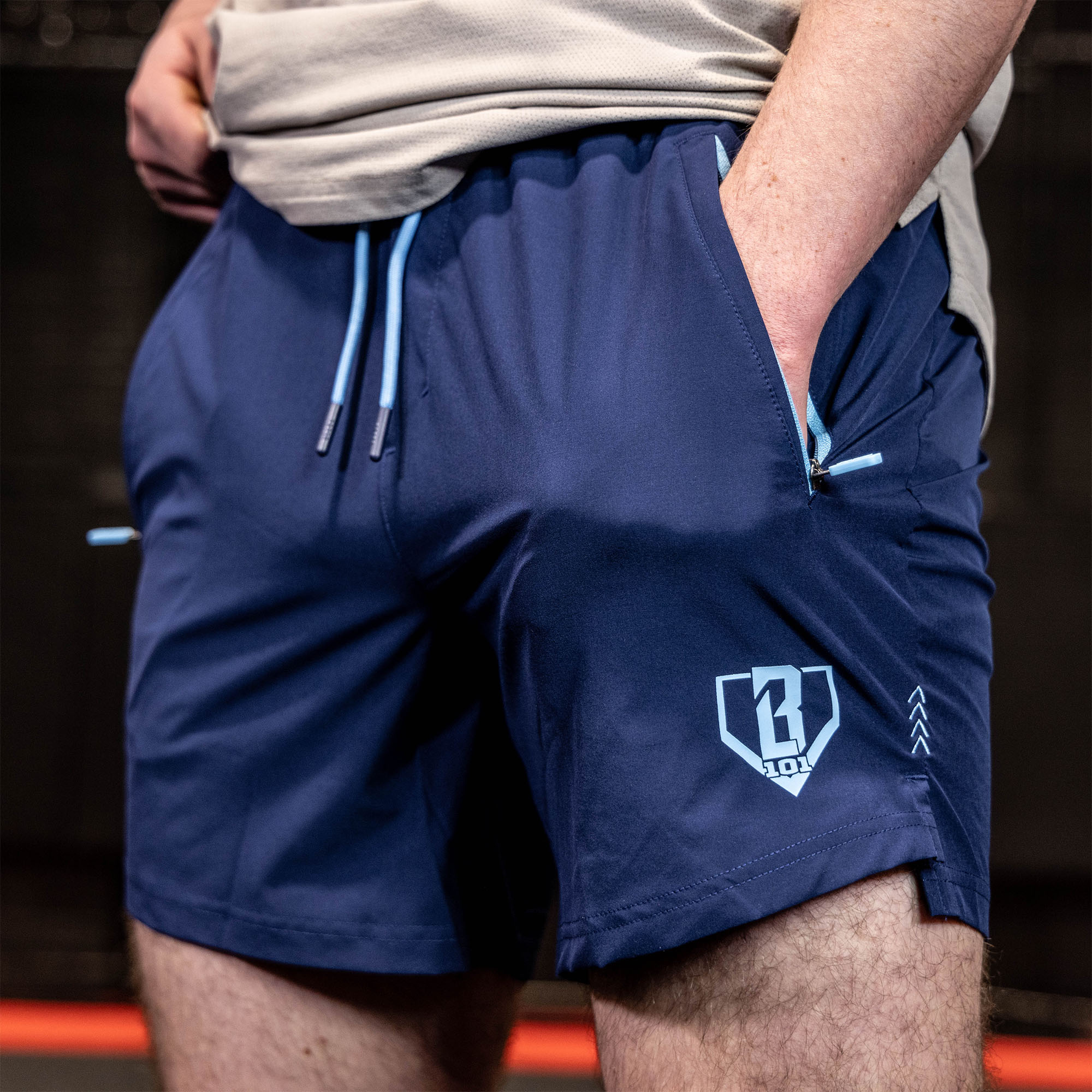 Pro Series Shorts V2 - Navy/Light Blue - Image 3