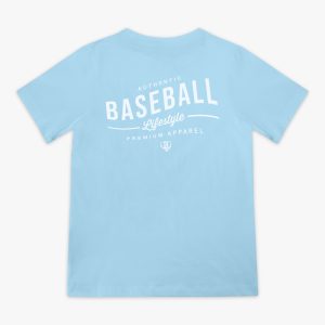BSBL Wave Youth Tee - Light Blue