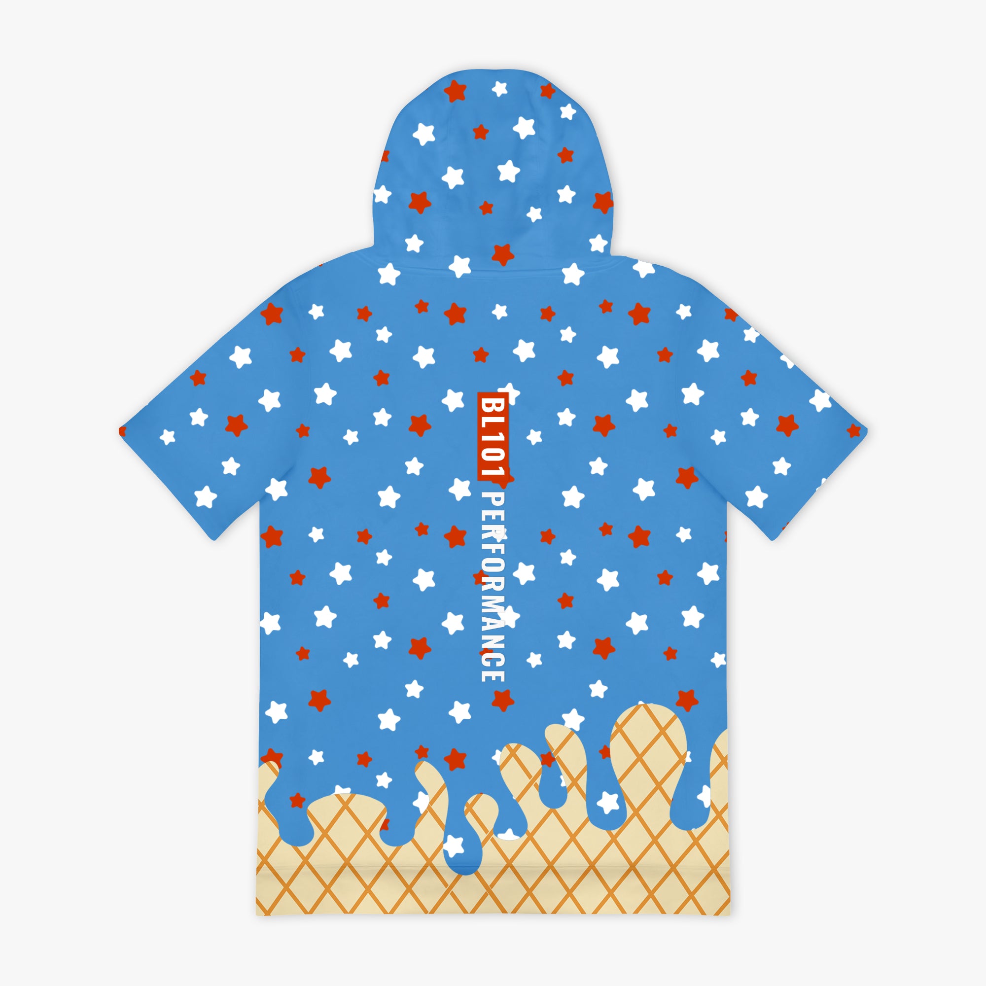 BSBL-SZN Short Sleeve Hoodie V3 - USA Ice Cream - Image 2