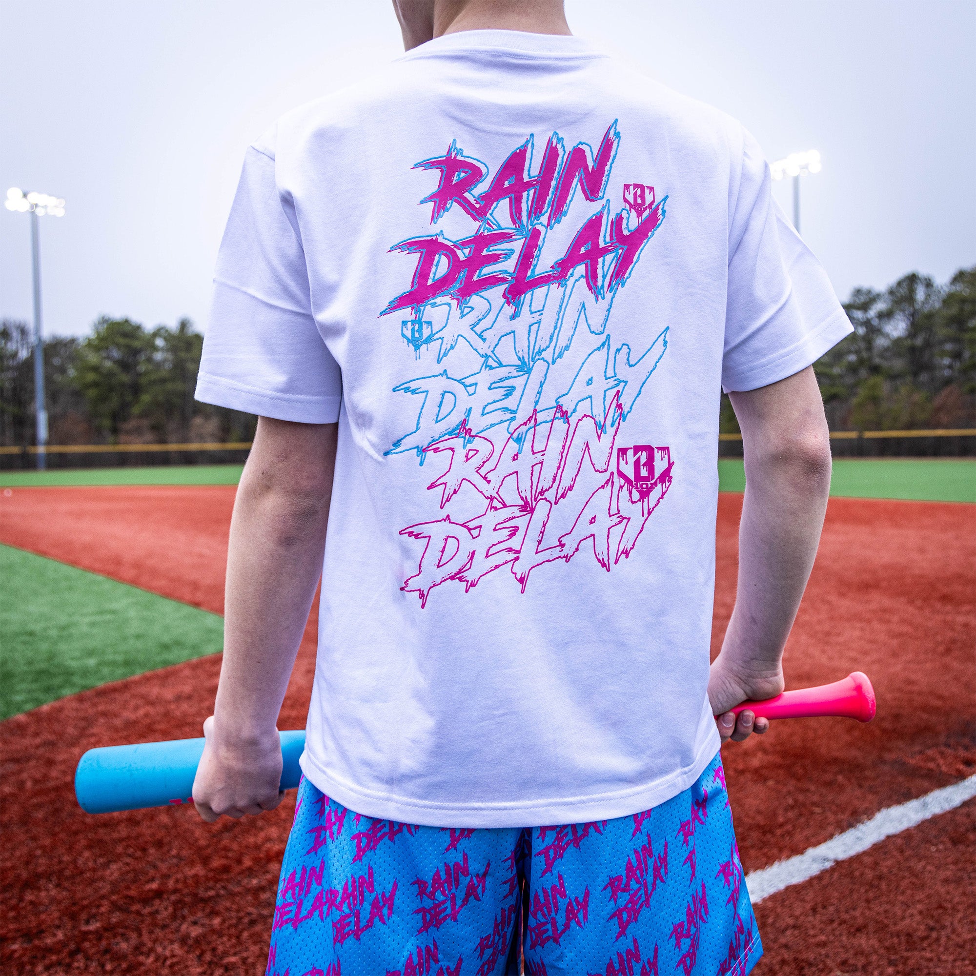 Rain Delay Youth Tee - Cotton Candy - Image 3