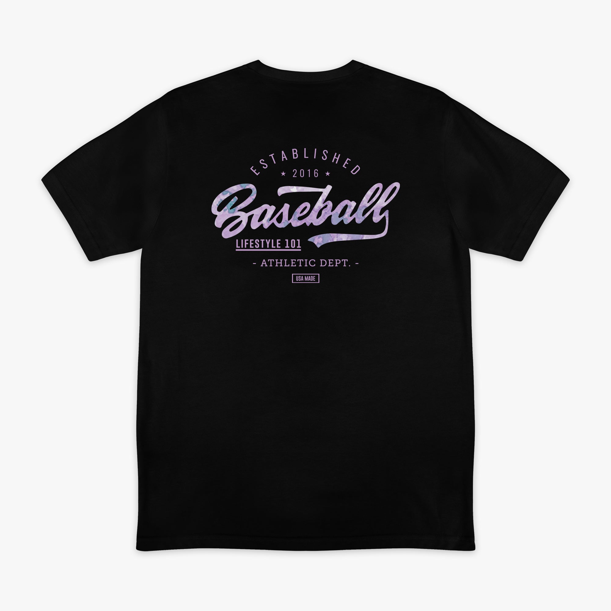 Realtree Established Tee - Black/Aspect-Lavender