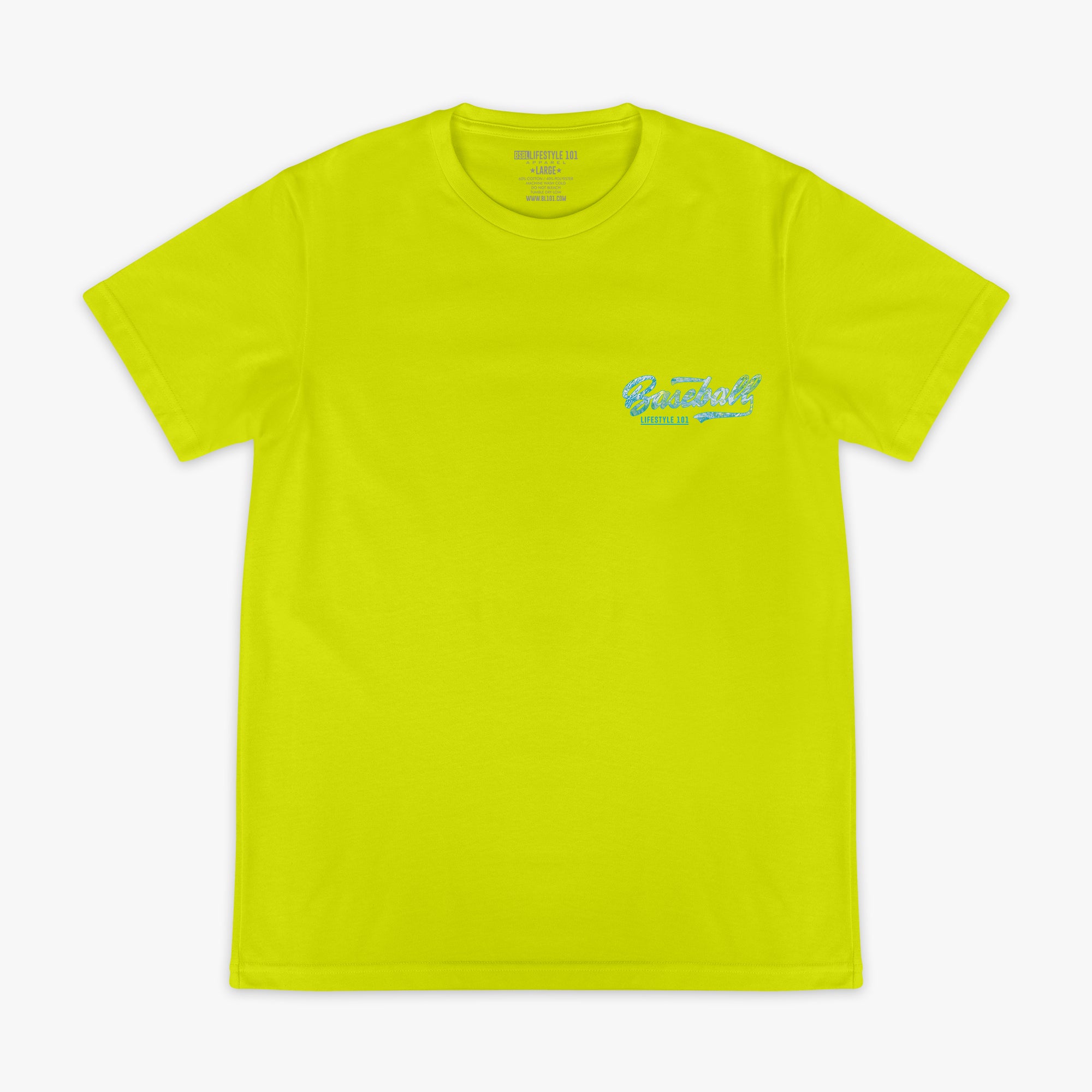 Realtree Established Tee - Bright Yellow/Aspect-Teal - Image 2