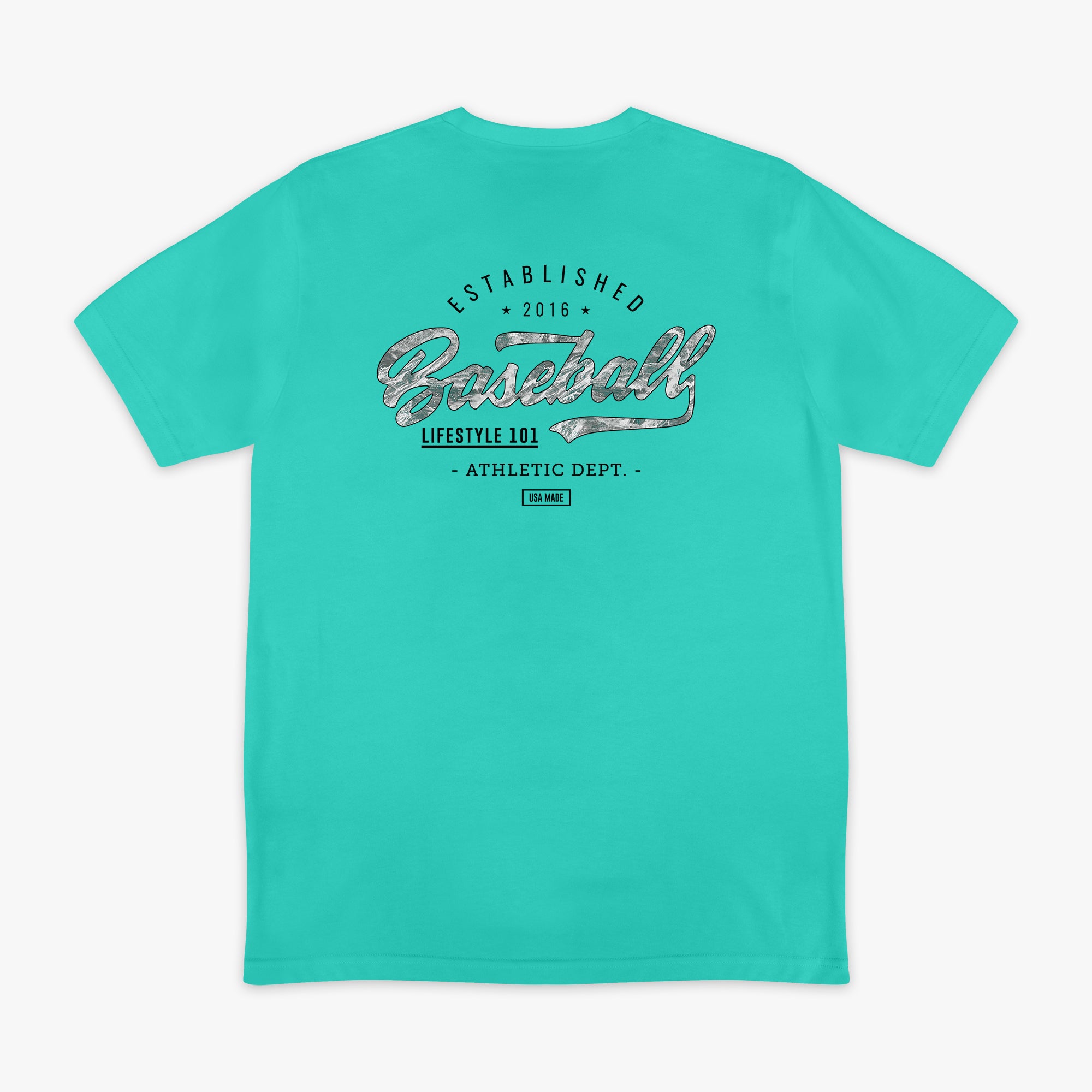 Realtree Established Tee - Teal/Aspect-Arctic