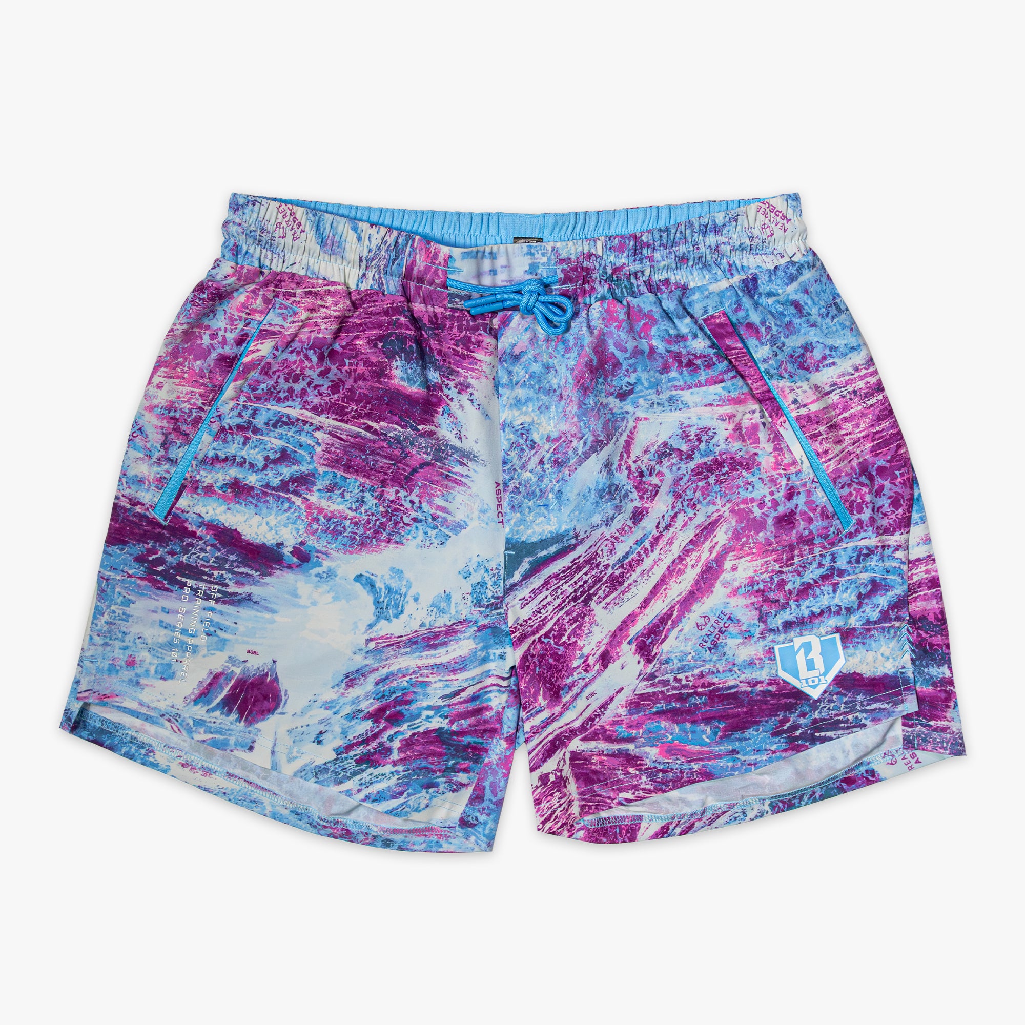 Realtree Pro Series Shorts V2 with Liner - Aspect-Blue - Image 2