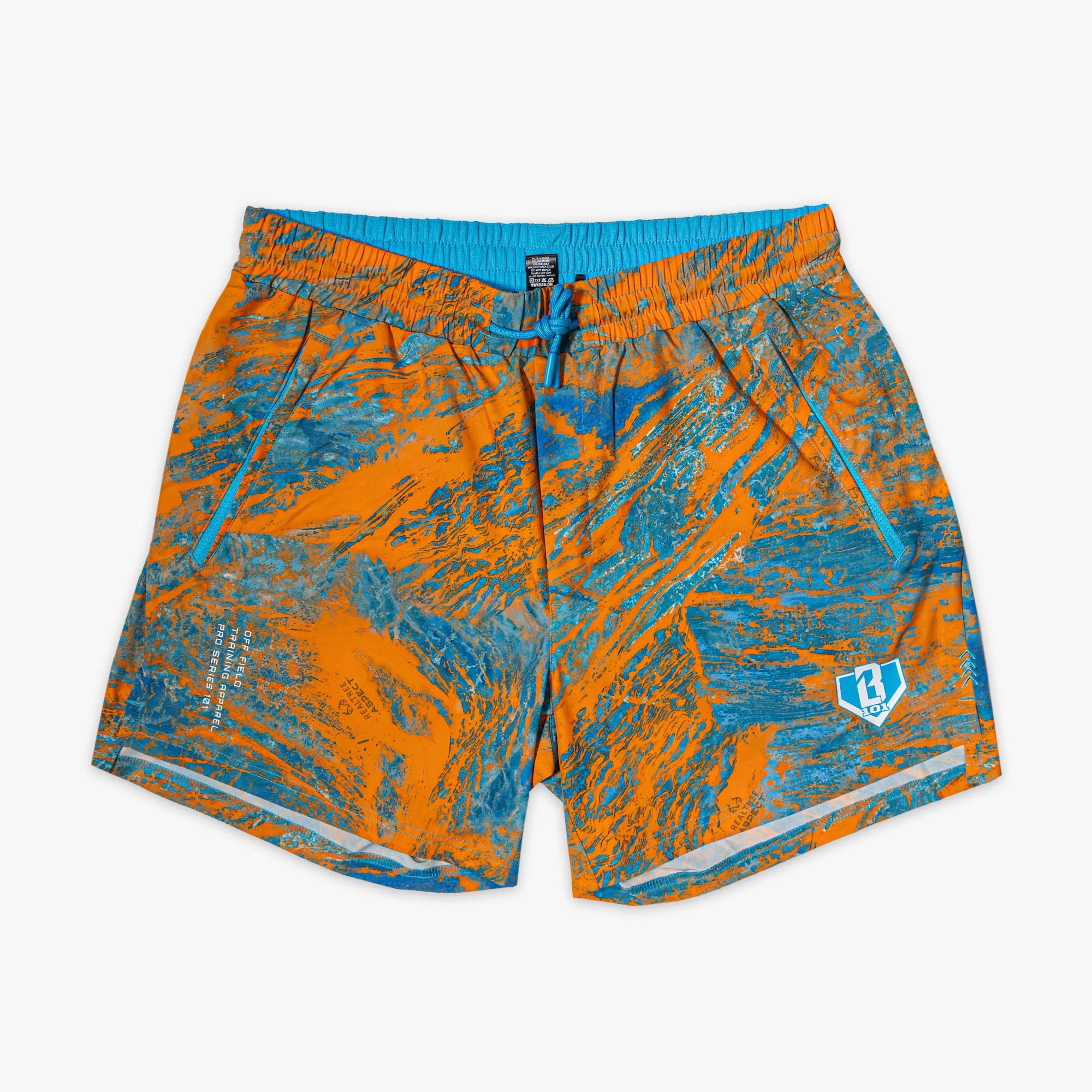 Realtree Pro Series Shorts V2 with Liner - Aspect-Orange - Image 2