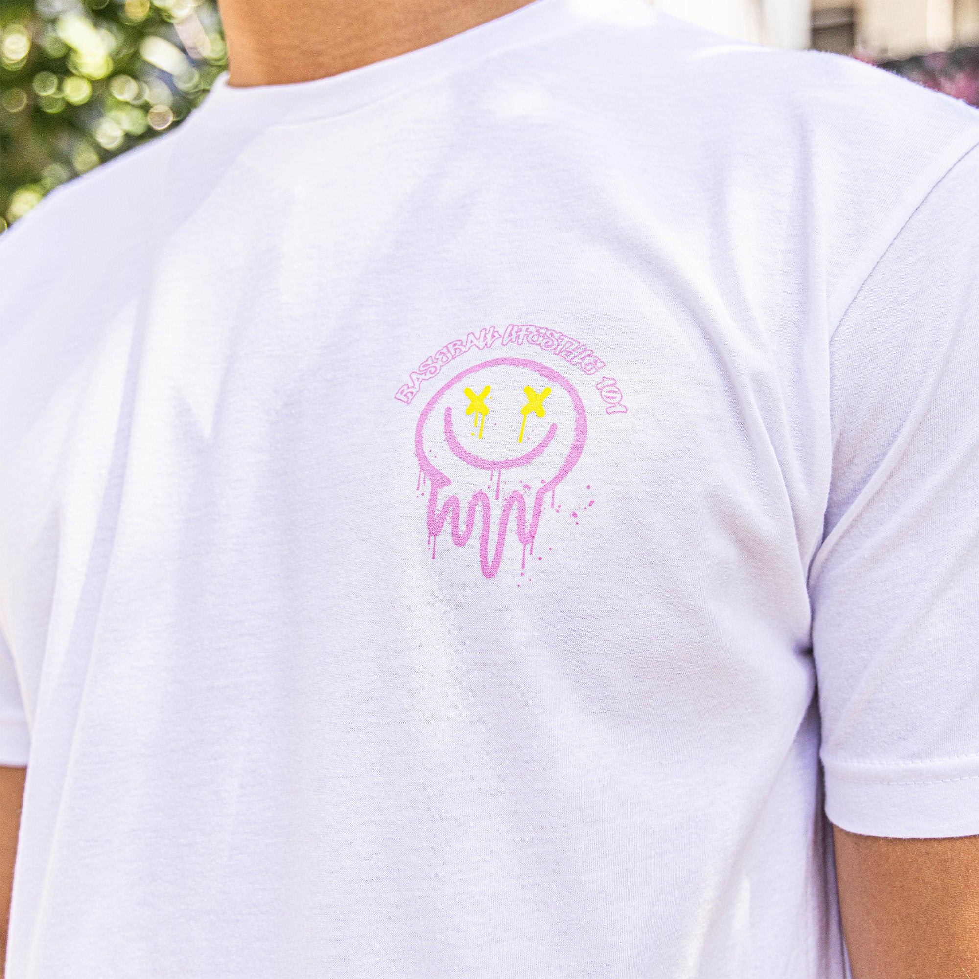Retro Graffiti Tee - Pink/Yellow - Image 4