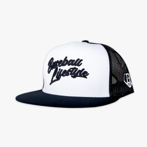 Signature Mesh Off Field Snapback Hat - White/Black